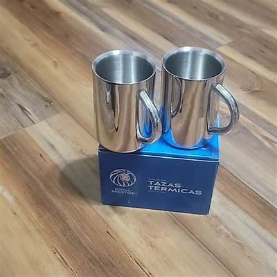 JUEGO DE 2 TAZAS CON PARED DOBLE