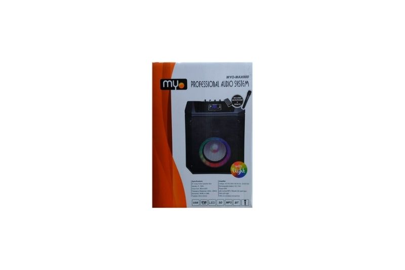 BOCINAS MYOMAX900 ACTIVA DSP BT LED