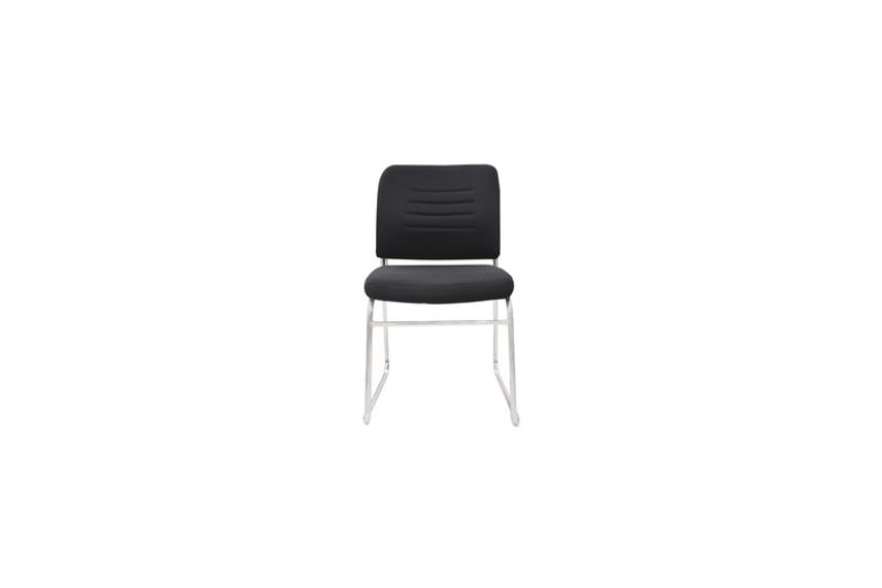 SILLA ESPERA STARKEN NEGRA CROMADA B 72