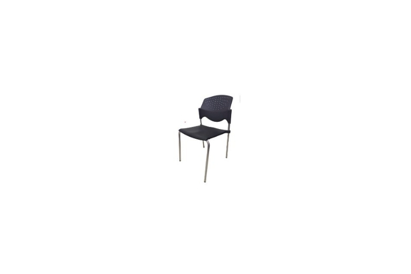 SILLA VISITA PAOLA NEGRA SOPORTA 250LBS