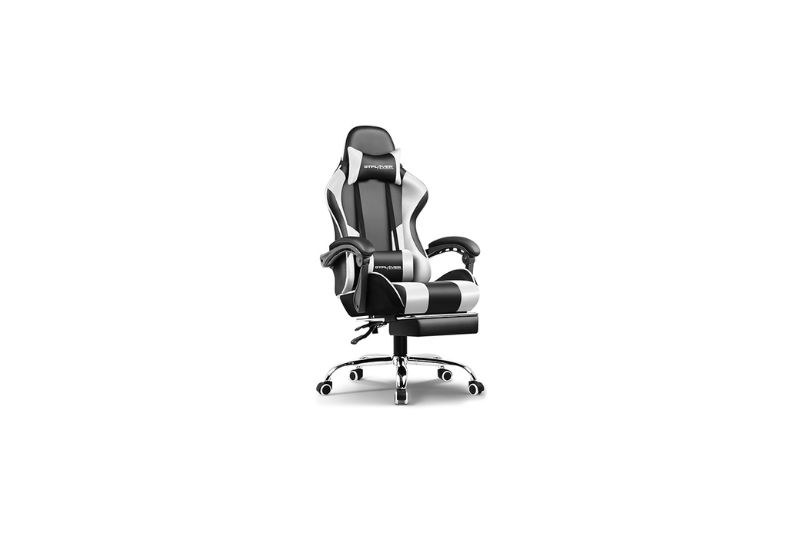 SILLON GAMING RGB BOCINA MASAJE SOPORTE PARA PIES