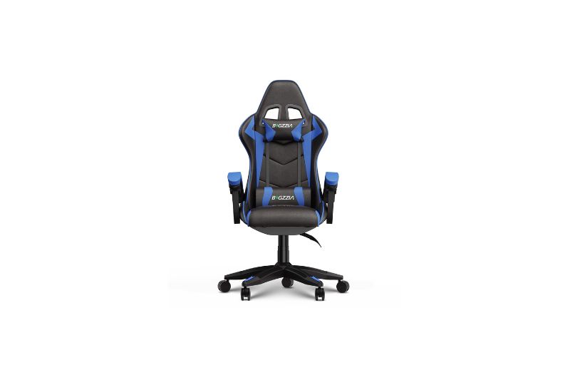 SILLON GAMING NEGRO CON AZUL ECLIFE