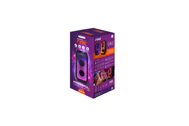 BOCINA PORTATIL FIRE 2X8 PULGADAS Y TWEETER   SP9435BK