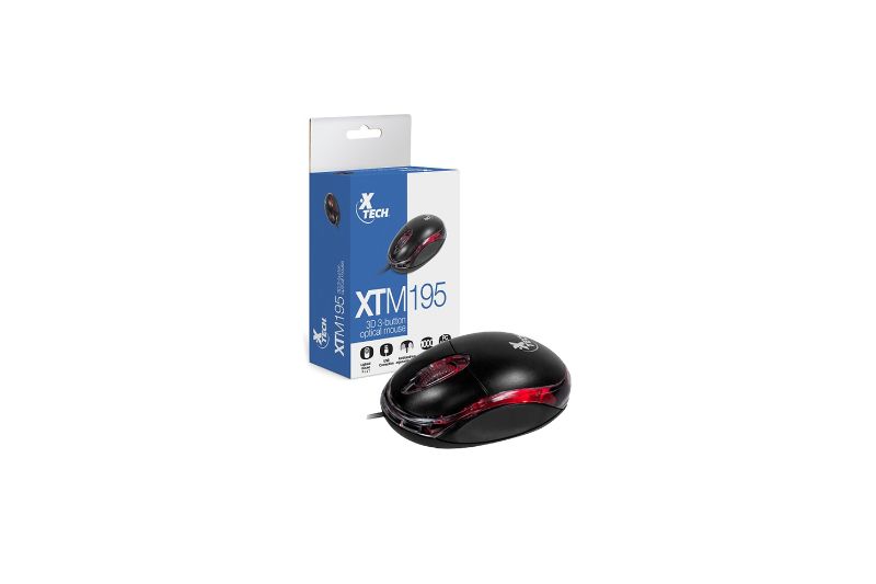 MOUSE XTECH XTM 195 OPTICO USB 3 BOTONES