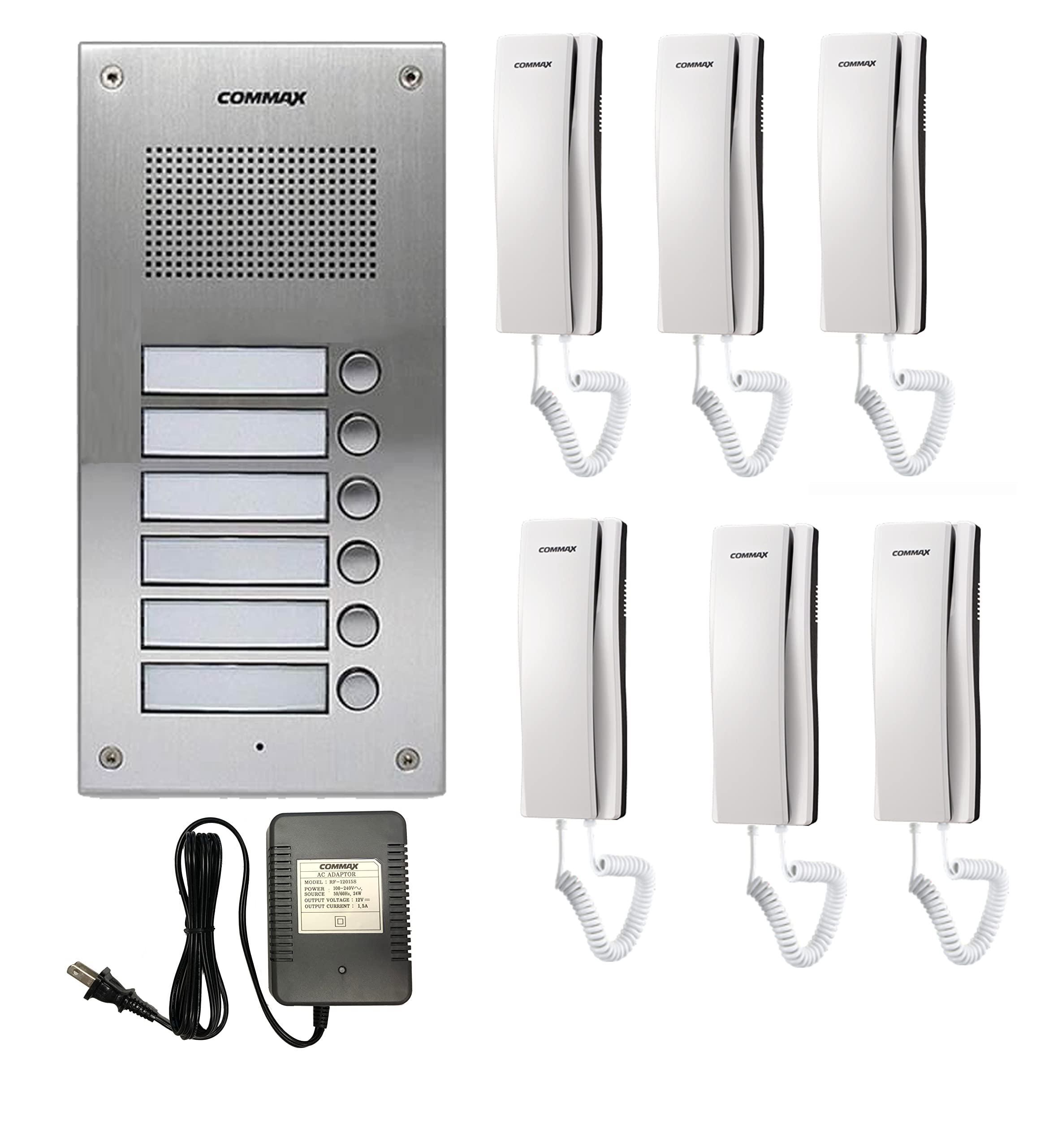 KIT INTERCON PARA 6 APARTAMENTO CON AUDIO Y VIDEO